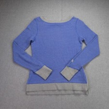 The North Face Sweatshirt Womens Small Purple Pullover LS Thumbholes Hiking