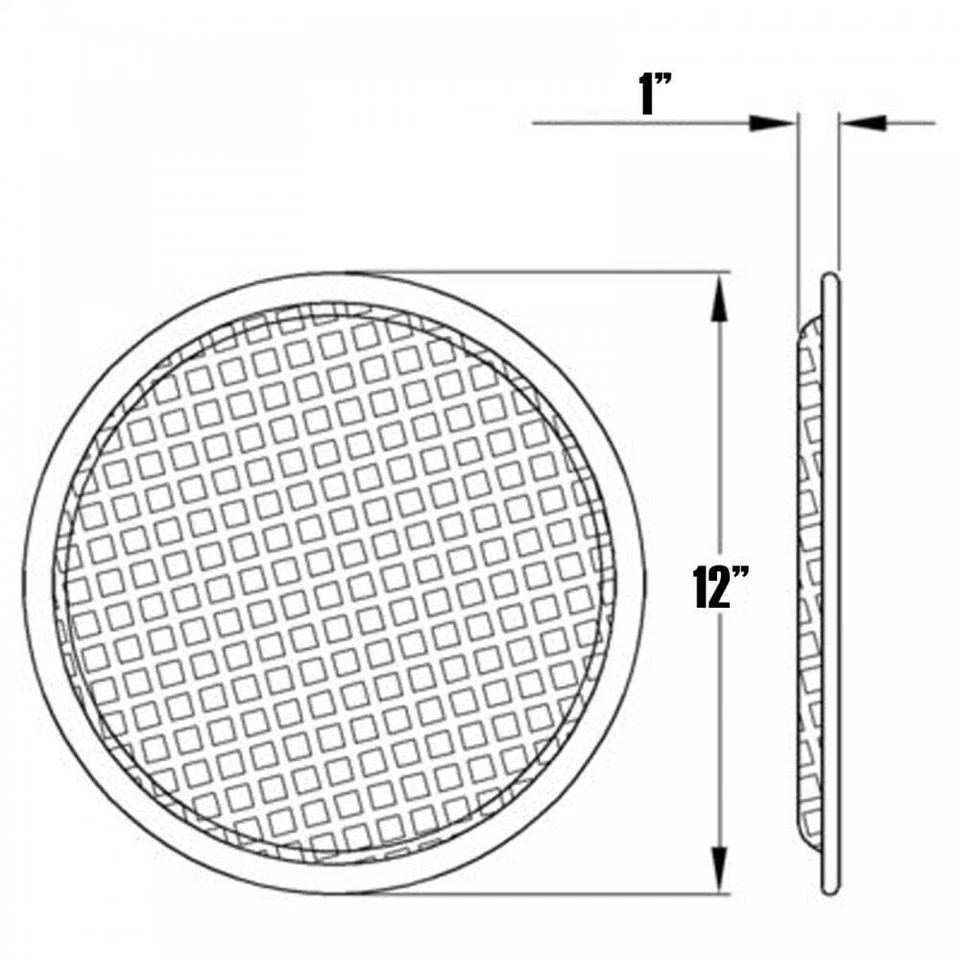 2 x Black Metal Mesh Speaker Grilles 15 inch Inc Clamps and Fixings 380mm Grill Foto 3 de 4