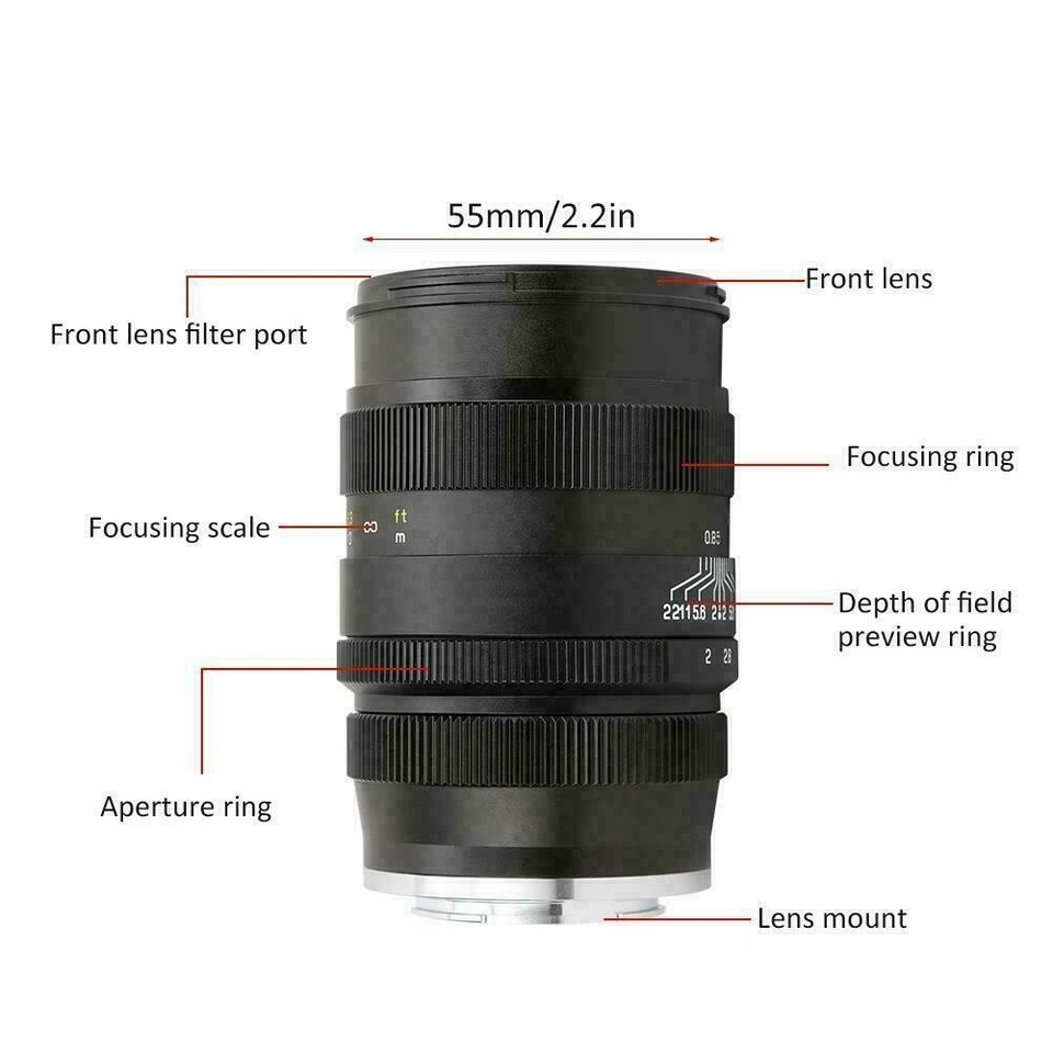 Zhongyi Mitakon Speedmaster 85mm F2.0 Full Frame Lens for Sony FE mount Camera - Image 3 of 4