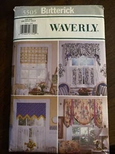 Butterick Waverly Pattern 5505 Window Treatments