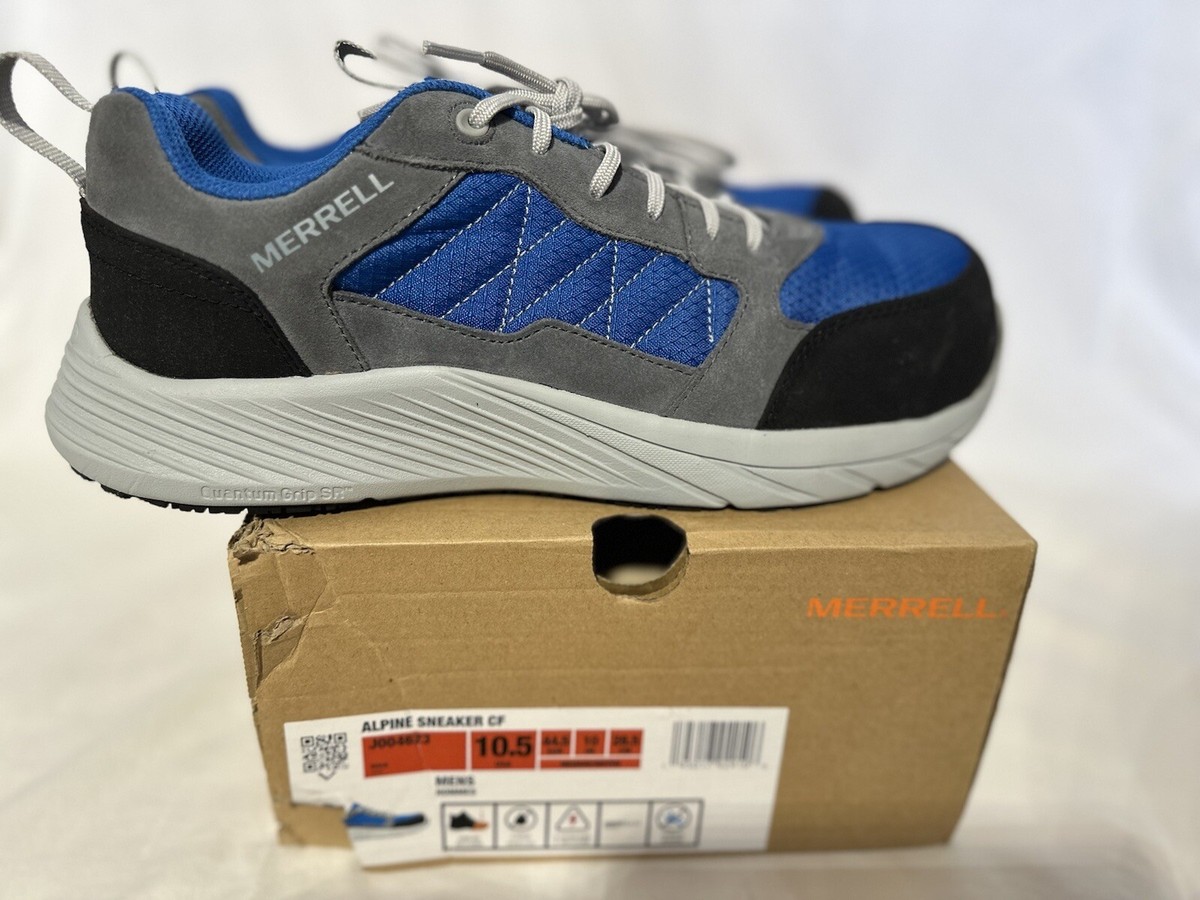 New Merrell Mens Alpine Work Sneaker CF Carbon Fiber Toe 10.5