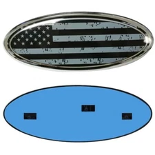 9 inch For Ford F150 Ranger US Flag FRONT GRILLE Emblem TAILGATE  Oval Badge