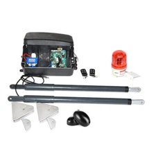 NSEE C07-3 12V 200KG/500LB Dual Operator Swing Gate Door Opener Solar Compatible