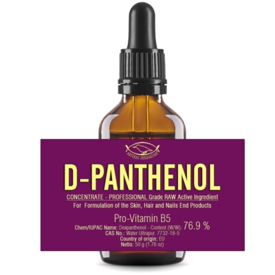 D-PANTHENOL - Öl - für hausgemachte Haut-, Haar- & Nagelprodukte - 50 g | 1,76 oz