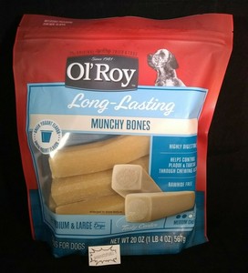 ol roy rawhide munchy dumbbells