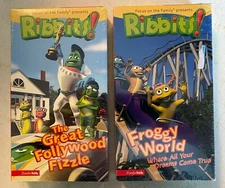 NEW VHS: Ribbits: The Great Follywood Fizzle + Froggy World: factory sealed