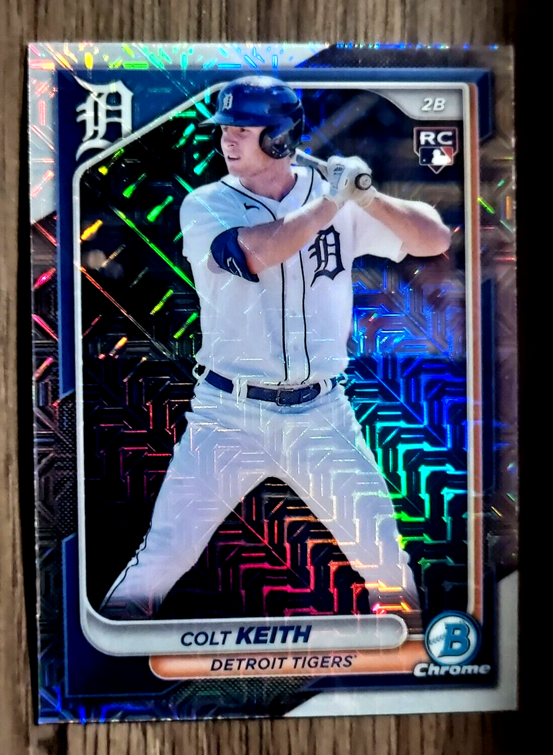 2024 Bowman Chrome Colt Keith #34 Mega Box Mojo Refractor RC Tigers