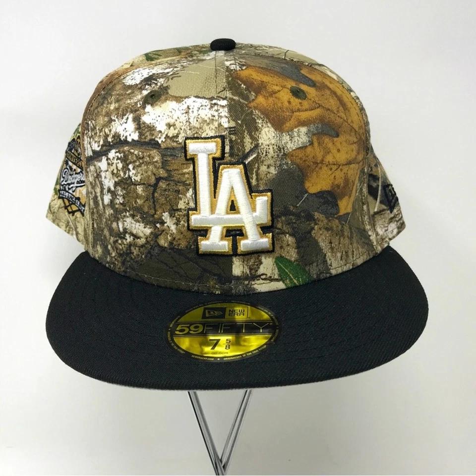 New Era Los Angeles Dodgers 40th Anniversary 59Fifty Hat, Size 7 5/8 - Camo/Grey - Image 2 of 4