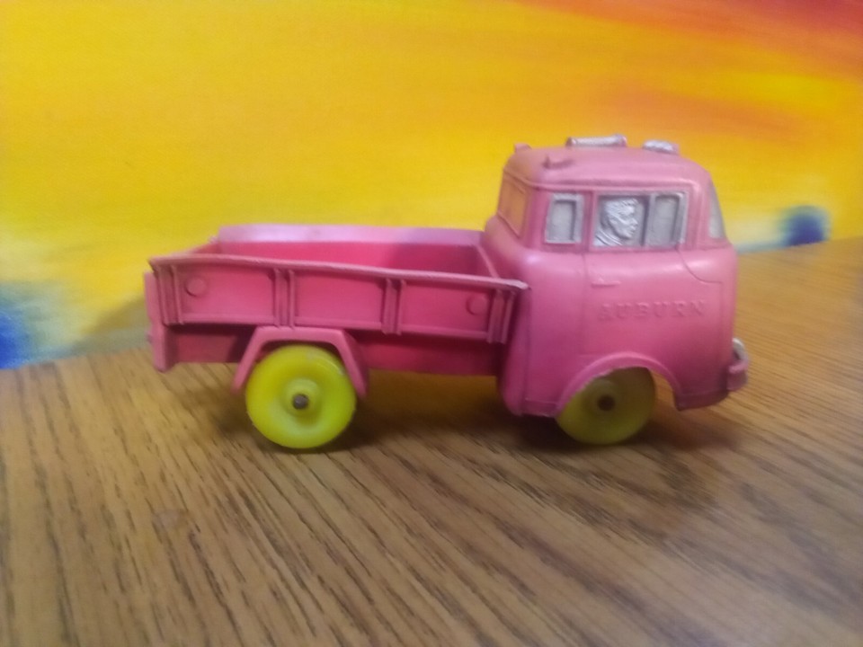 Jeep FC Auburn Rubber Co Toy Truck Red Vinyl Faded eBay