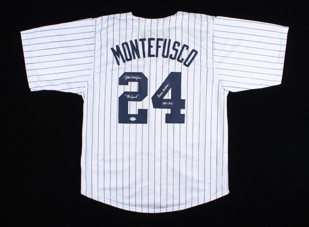 John Montefusco Autographed Signed New York Yankees Jersey (PSA COA) Twice Inscribed / Look 