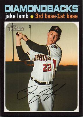 2020 Topps Heritage #366 Jake Lamb Arizona Diamondbacks