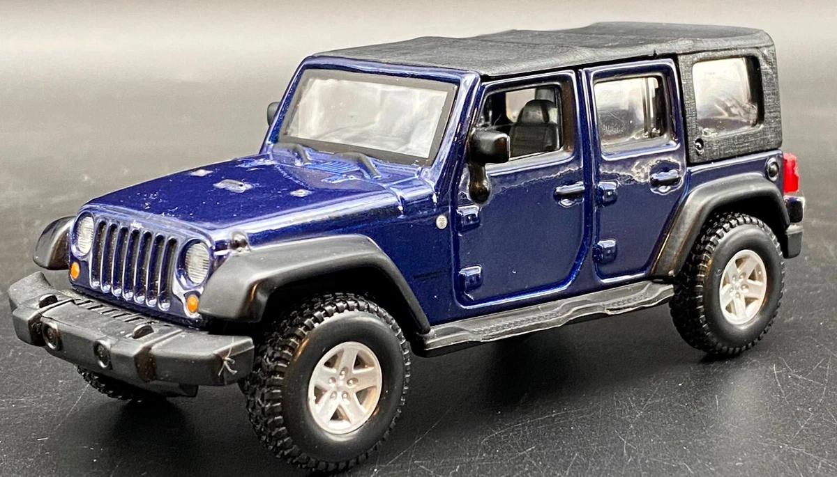 Bburago 1 32 Scale Jeep Wrangler Unlimited Rubicon Dark Blue Diecast