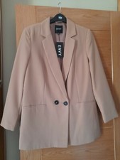 Ladies One Button Tan Jacket From Envy, Size 12, New With Labels, Never Worn