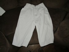 Vintage Stefano World Wide White Jean Bermudas Bows on Back Pockets size 6/8