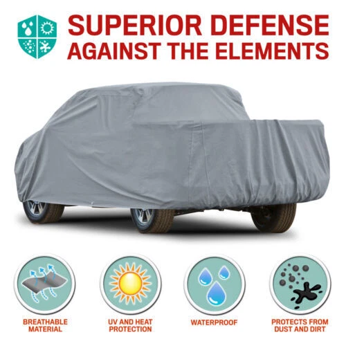 Cubierta para camioneta Motor Trend XL2 impermeable lluvia nieve UV sol exterior segura Foto 4 de 4