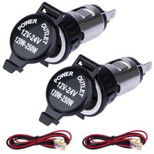 2 Pcs Car Cigarette Lighter Socket Replacement 2 Pcs Car Cigarette Lighter Socket Replacement