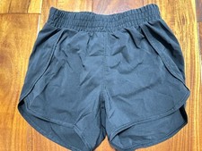 Girls Shorts Active Black All In Motion Size 6 6X Pull On Elastic Gym Dance