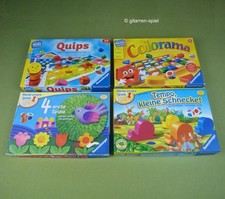 4er Set: 4 erste Spiele Tempo kleine Schnecke Quips Colorama Ravensburger Top!