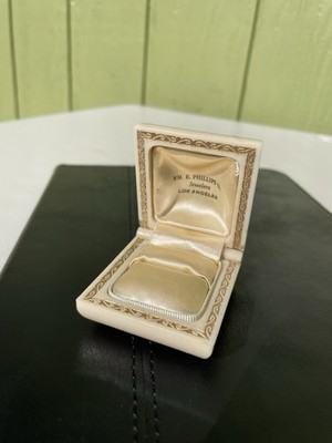 Vintage Warner J.C. C.O. Buffalo NY Celluloid Ring Presentation Box Los Angeles