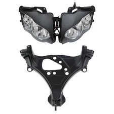 TCT-MOTORPARTS Front Headlight Assembly &Upper Fairing Stay Bracket Fit For