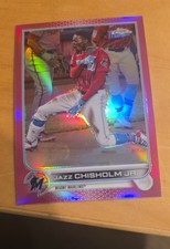 2022 Topps Chrome - Jazz Chisholm #91 Pink Refractor