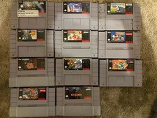 Super Nintendo Game Lot. 11 Great Games. Act Raiser 2, Street Fighter 2 And More