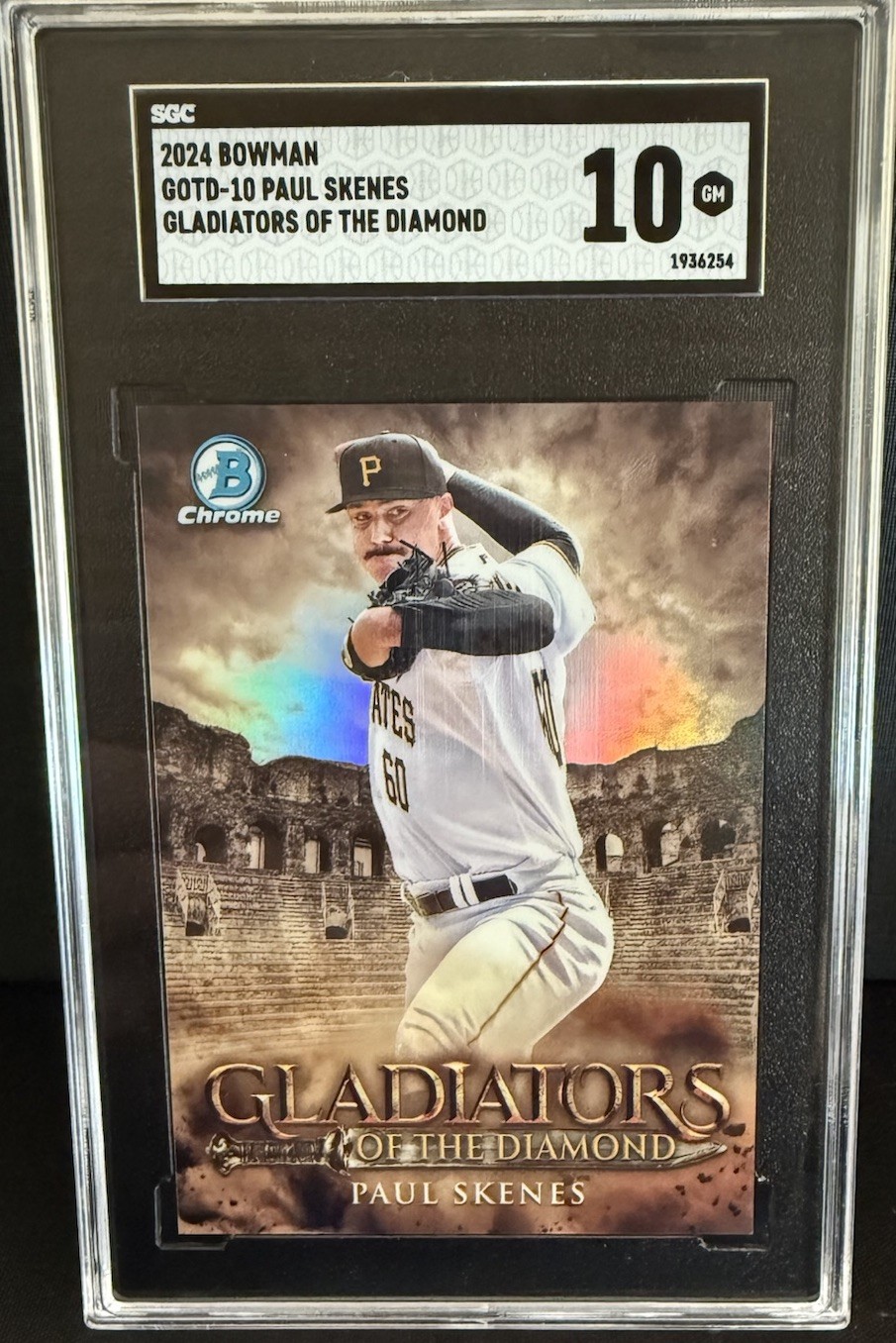 2024 BOWMAN GLADIATORS OF THE DIAMOND #GOTD10 PAUL SKENES SGC 10
