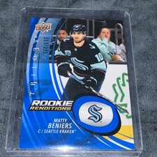 2022-23 Upper Deck Trilogy - Rookie Renditions Matty Beniers #RR-38 Blue /399...