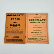 Lot Of 2 Vtg Goldblatt Tool Co Catalogs 1938 & 1942 Hardware - Tools