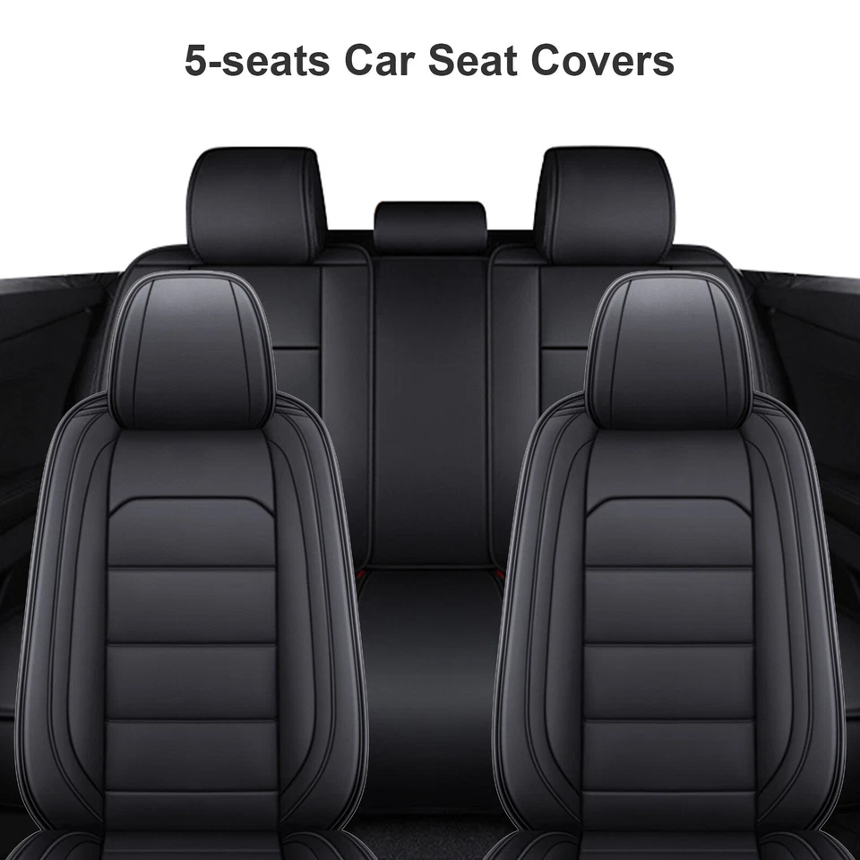 Juego completo de funda de asiento de auto de cuero PU para Hyundai Tucson Accent Sonata Elantra Foto 3 de 4