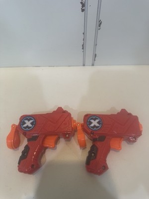 2 Zuru X-Shot Micro Red Blaster Dart Gun
