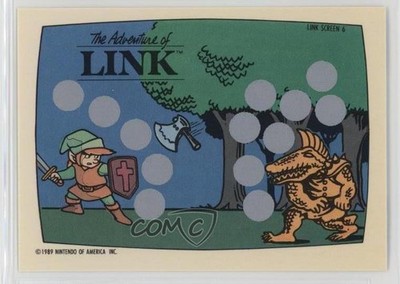 1989 Nintendo Scratch-Off Game Zelda II The Adventures of Link Screen 6 #6 0e3