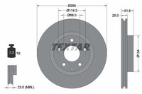 Textar 92267603 Bremsscheibe FüR Mazda