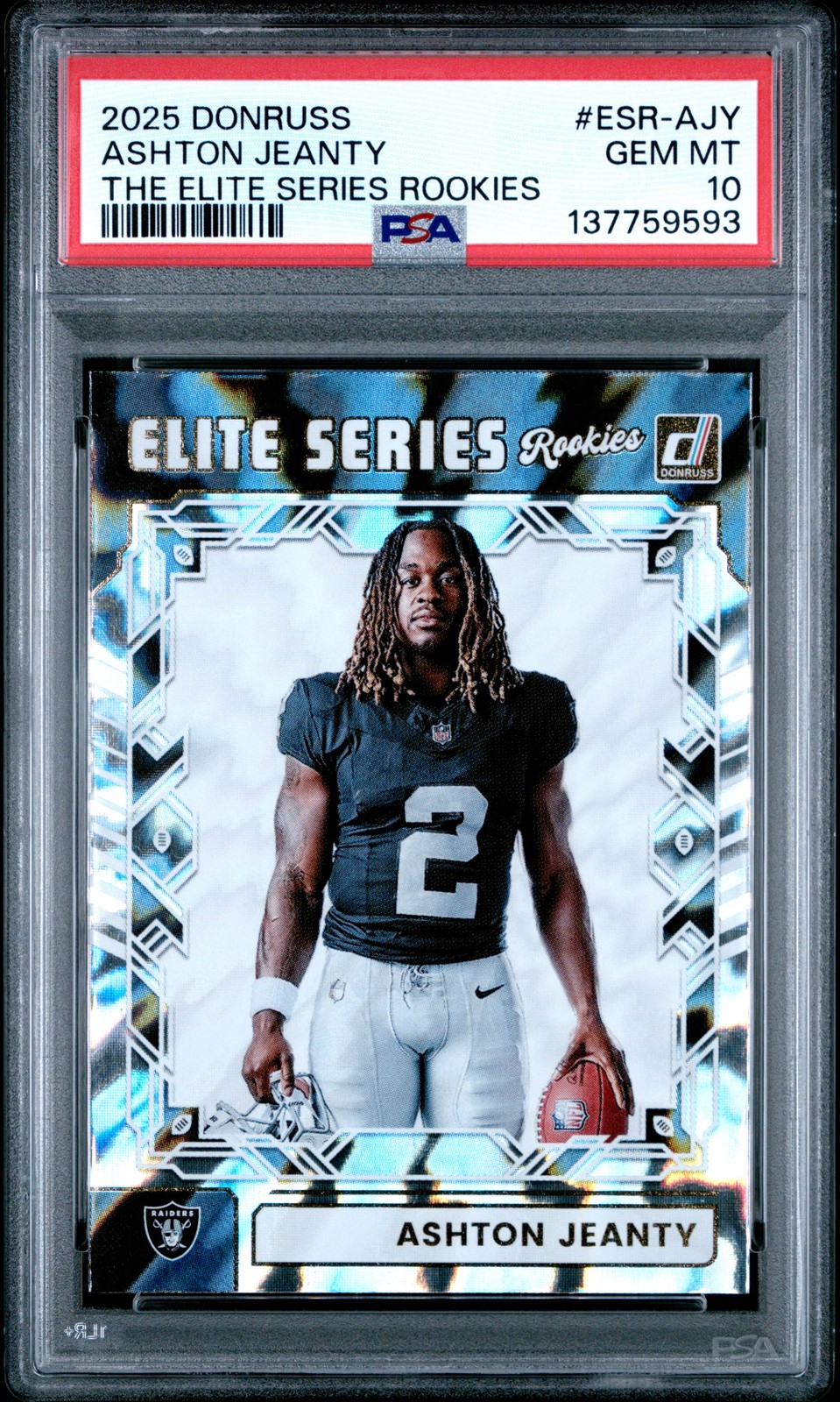 2025 Panini Donruss The Elite Series Rookies #ESR-AJY Ashton Jeanty PSA 10