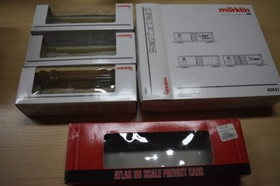 Leerkarton Märklin HO- 3 Stück und 1 Atlas