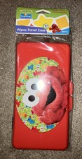 Sesame Street Beginnings Elmo Baby Wipes Red Plastic Travel Case Container NEW