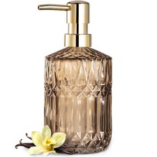 Clear Glass Soap Dispenser with ABS Pump for Kitchen and Bathroom Use