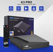 K3 Pro 6K UHD Android Smart TV Box LIVE Streamer WIFI-6 Bluetooth Media Player