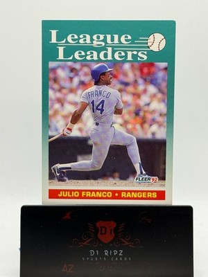 1992 Fleer - League Leaders Julio Franco #690