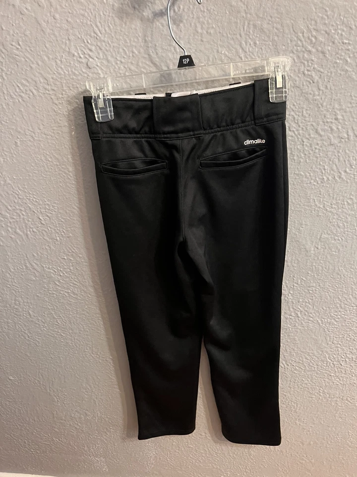 Adidas Boys Baseball Pants Climalite  Black Boys Size Small - Image 4 of 4