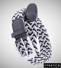 D555 QUINN Stretch Braided Belt For Men in Multi Coloured, 2XL-8XL