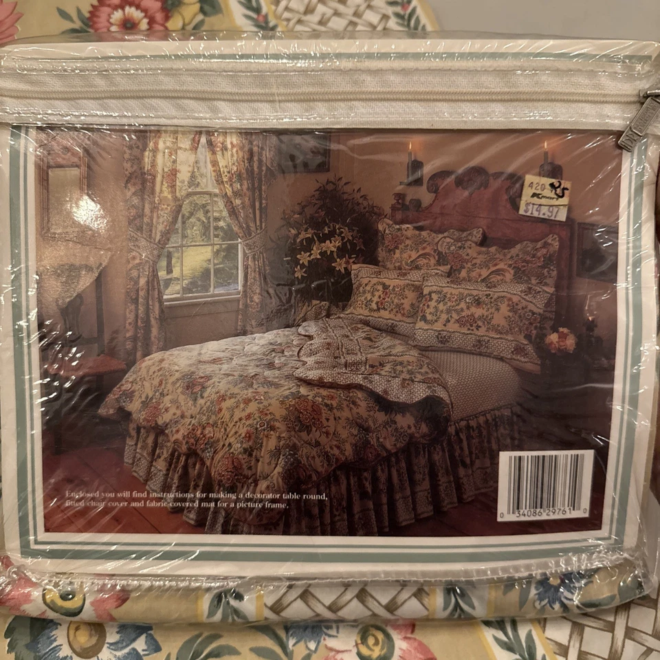 Vtg fabric At Home With Martha Stewart Golden Slumber  (SET of 2+) - Image 3 of 4