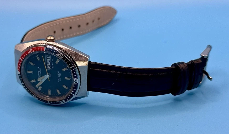 Vintage Mens Bulova 666 Devil Diver Watch 1960s - Image 4 of 4