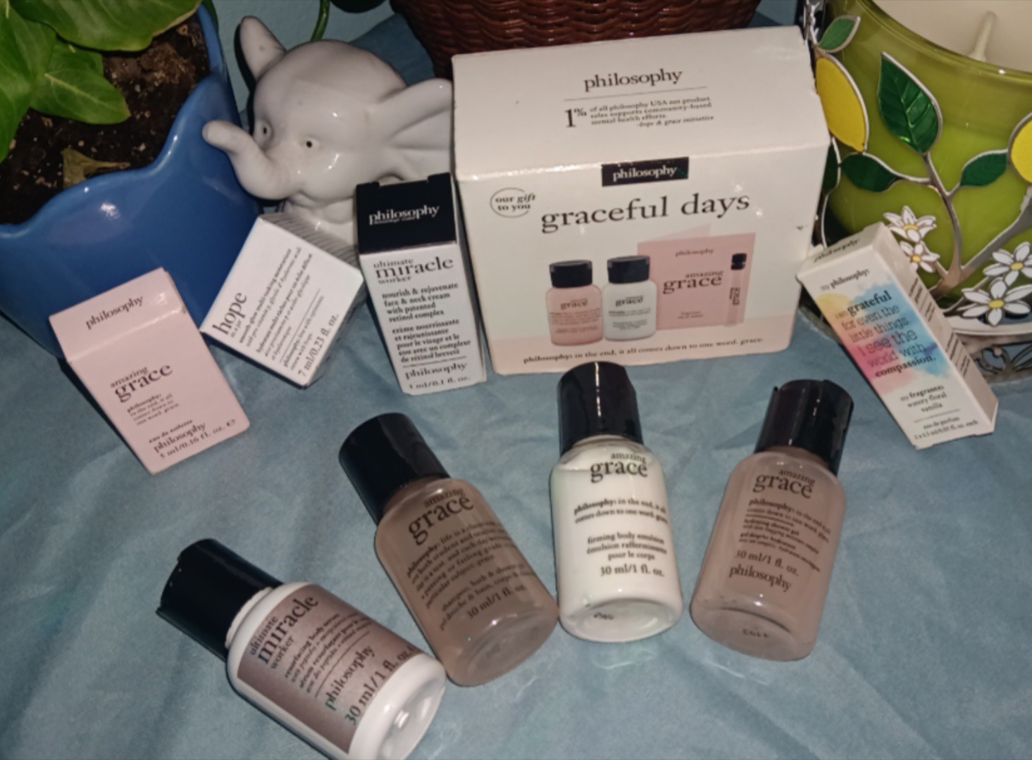 Amazing Grace Fragrance Body Skincare Bundle + 3 Pc Gift Set