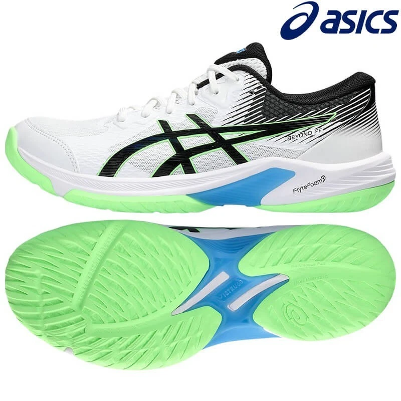 Scarpe sportive indoor pallamano Asics BEYOND FF bianco lime 1073A057 101 2E 2024SS