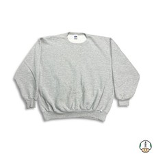 Vintage Russell Athletic Sweatshirt Mens XL Gray Blank USA Pullover 90s Crewneck