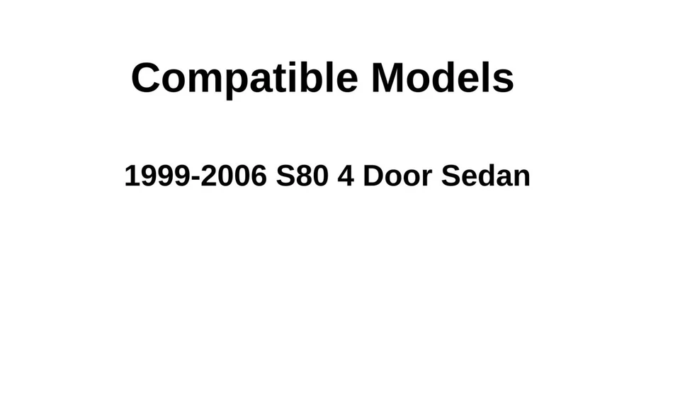 Fits 1999-2006 Volvo S80 Sedan Passenger Side Right Rear Door Window Glass Foto 3 de 4