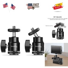 1/4" Camera Hot Shoe Mount, Ballhead Tripod with Additional 1/4" Screw, 2pcs ...