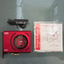 Creative Sound Blaster Z SB1500 PCI Express Sound Card Red Audio Card Tested