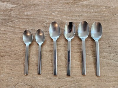 Lot of 6 Hampton Silversmiths HSV7 Pattern 18/10 SS Spoons